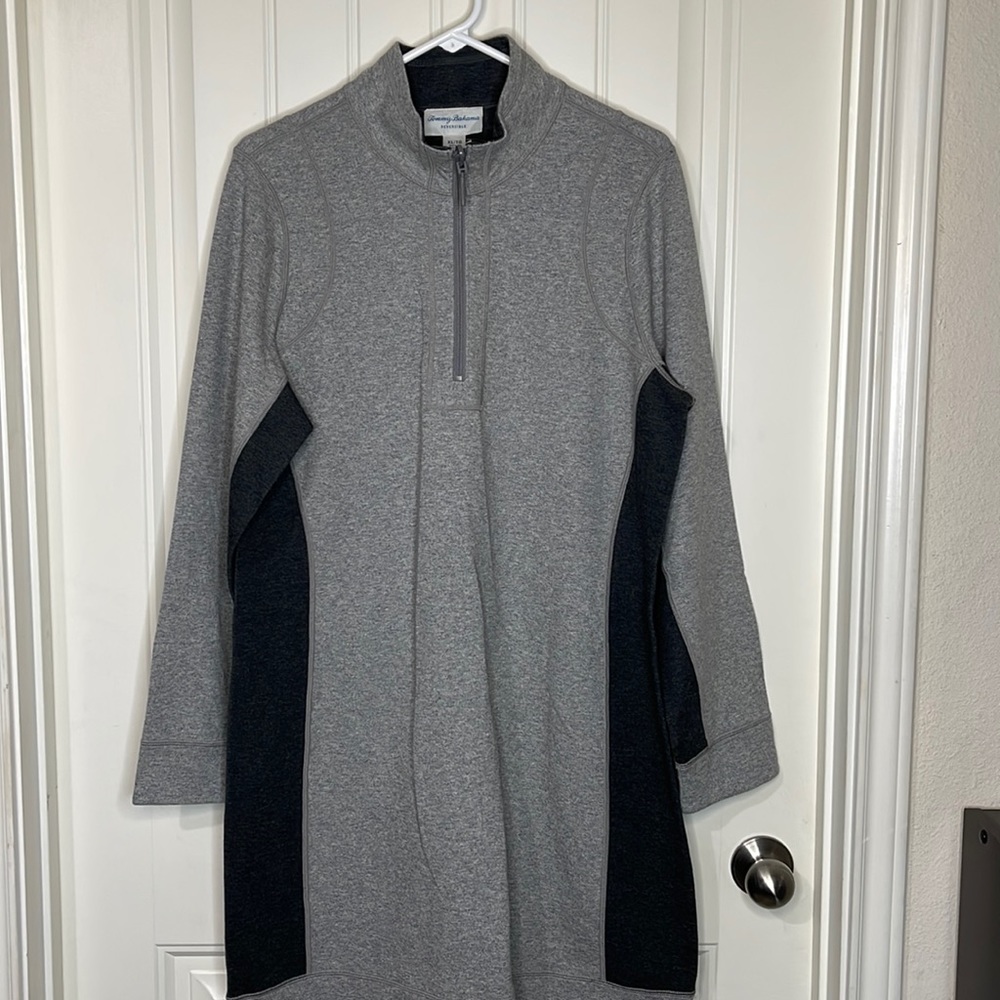 Tommy Bahama Flip Side Reversible Half Zip Dress Size XL